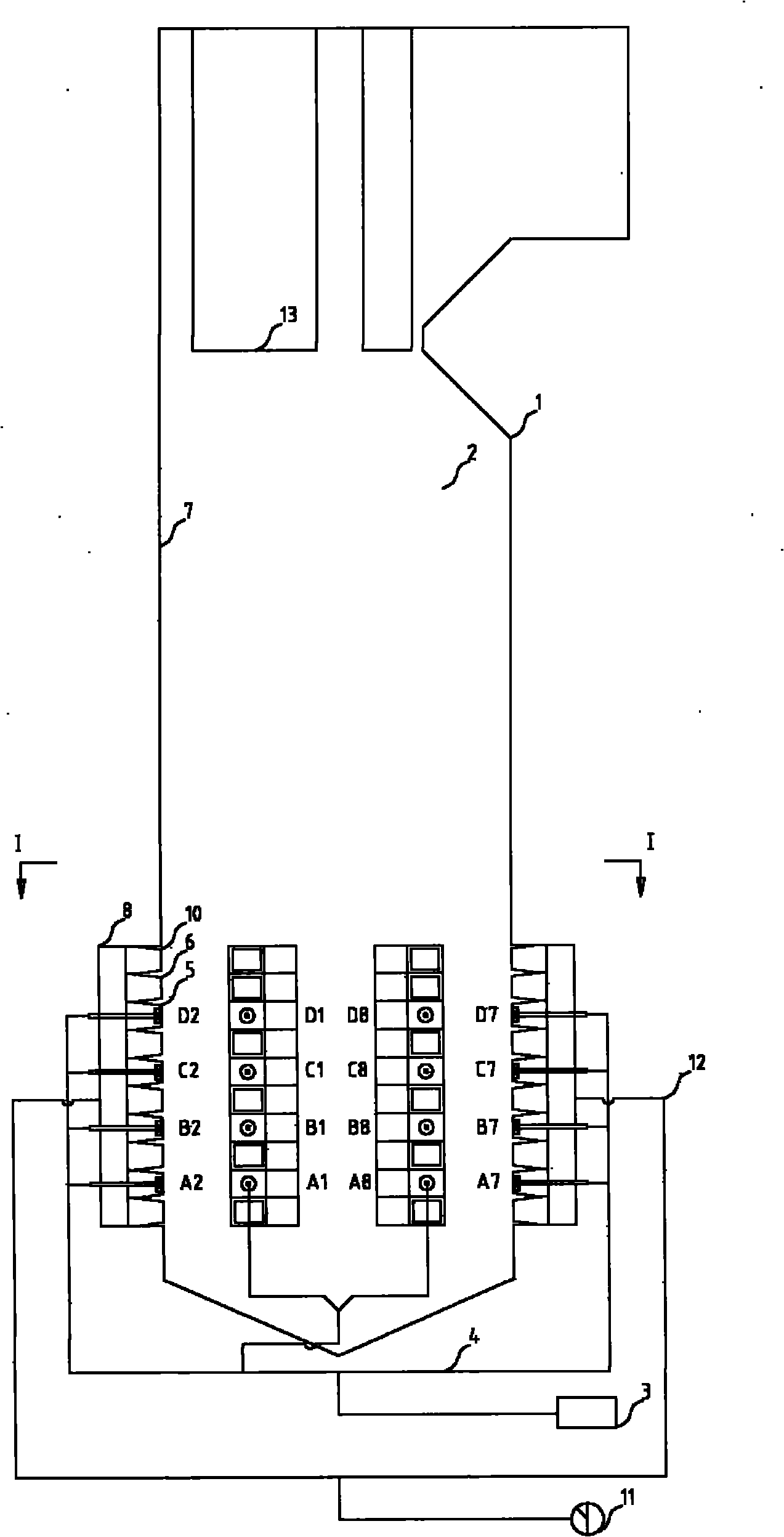 Hexagonal or octagonal tangential arrangement of fuel-oil or fuel-gas single-fireball direct-flow combustors