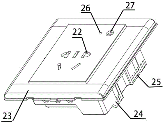 Socket based on ZIGBEE wireless communication and compact socket