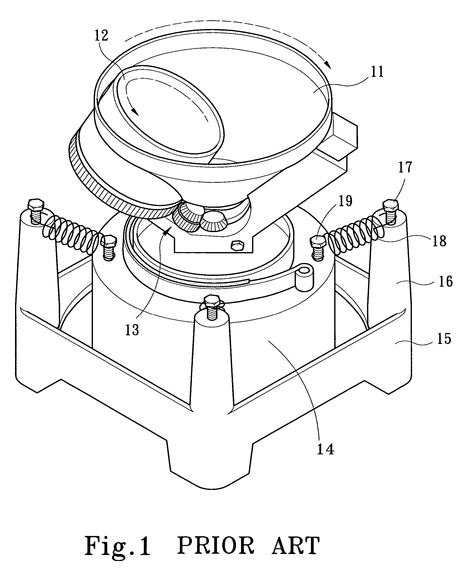 Anti-vibration mechanism for dental impression material mixer