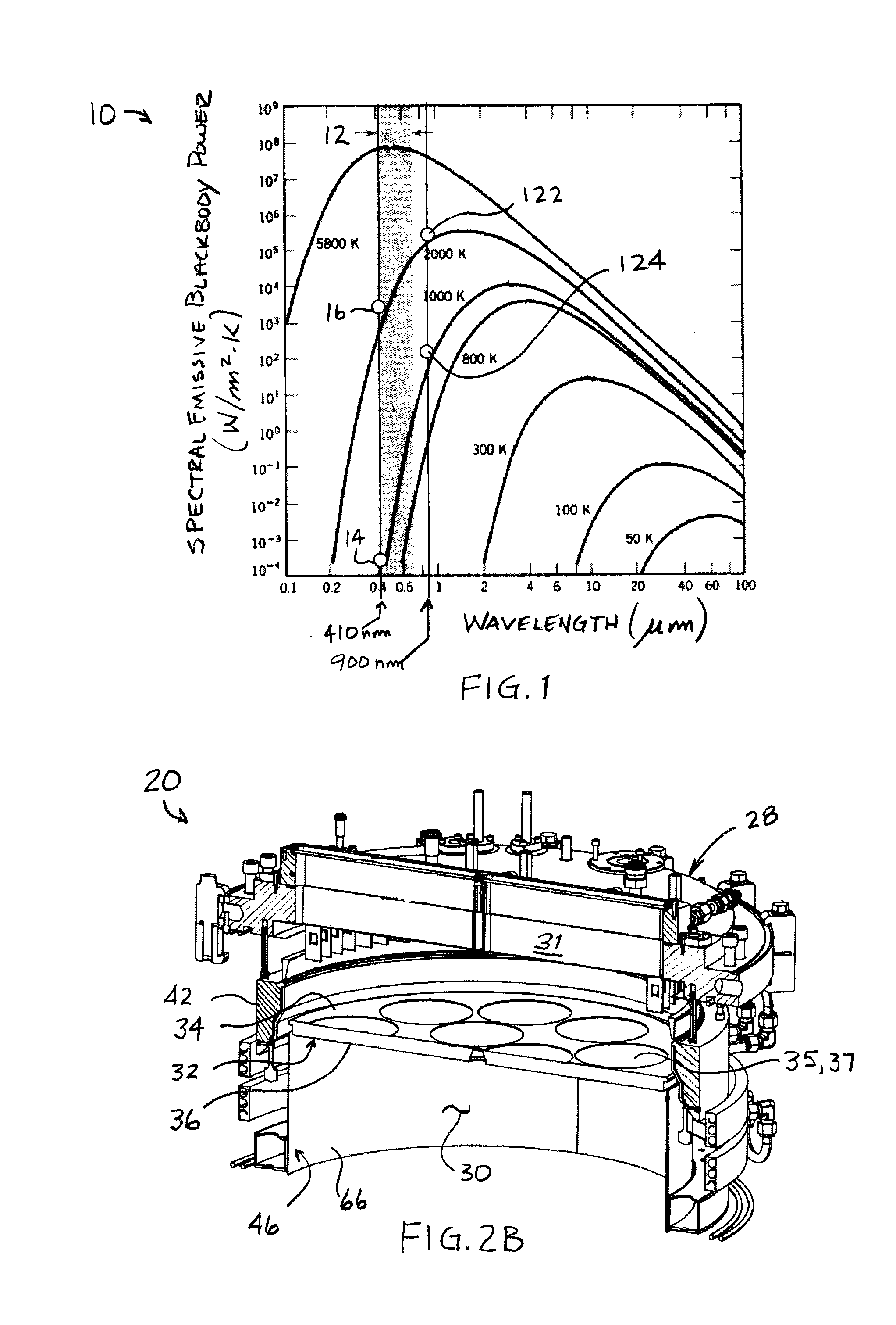 Control of stray radiation in a CVD chamber