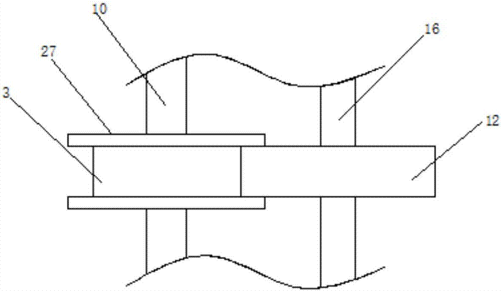 Chemical mixing device capable of stirring in continuous variable-diameter mode