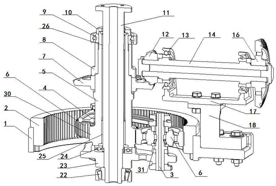 Main decelerator for middle and small size helicopters