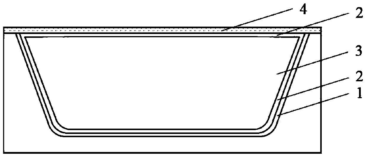 Construction method of HDPE film for road embankment seepage prevention