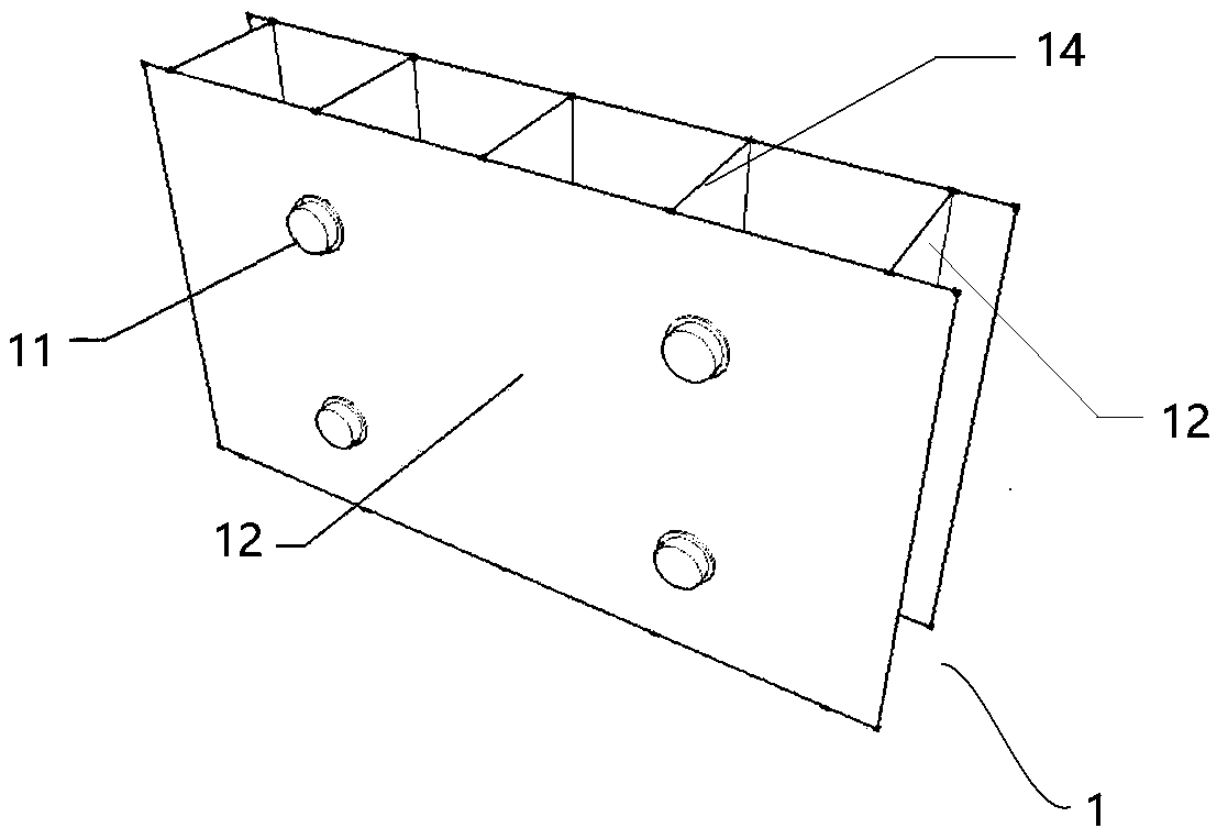 Prefabricated filling wall system with hollow thermal insulation structure and construction method thereof