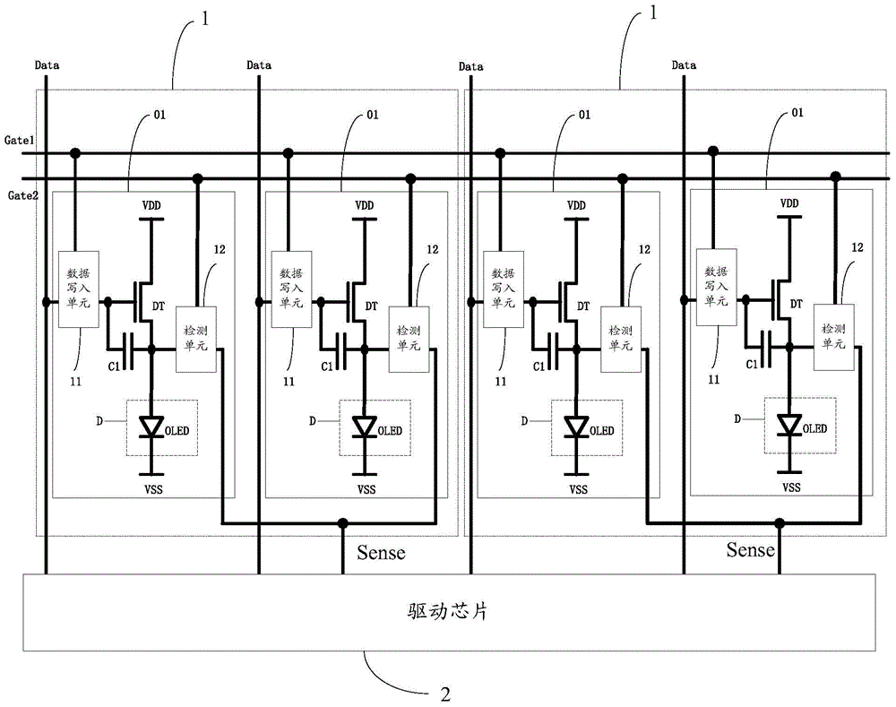 Organic electroluminesence display panel and display device