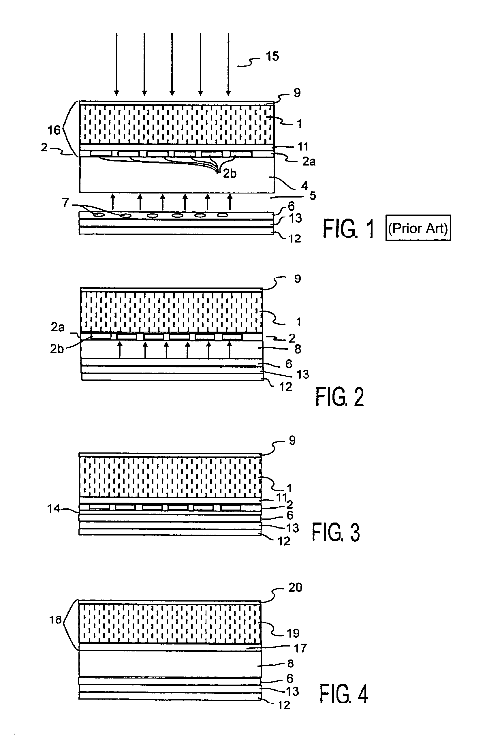 Flat dynamic radiation detector