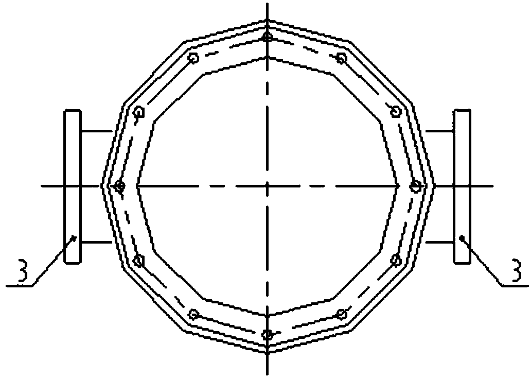 High-insulation and high-voltage GIS (gas insulated switchgear) casing