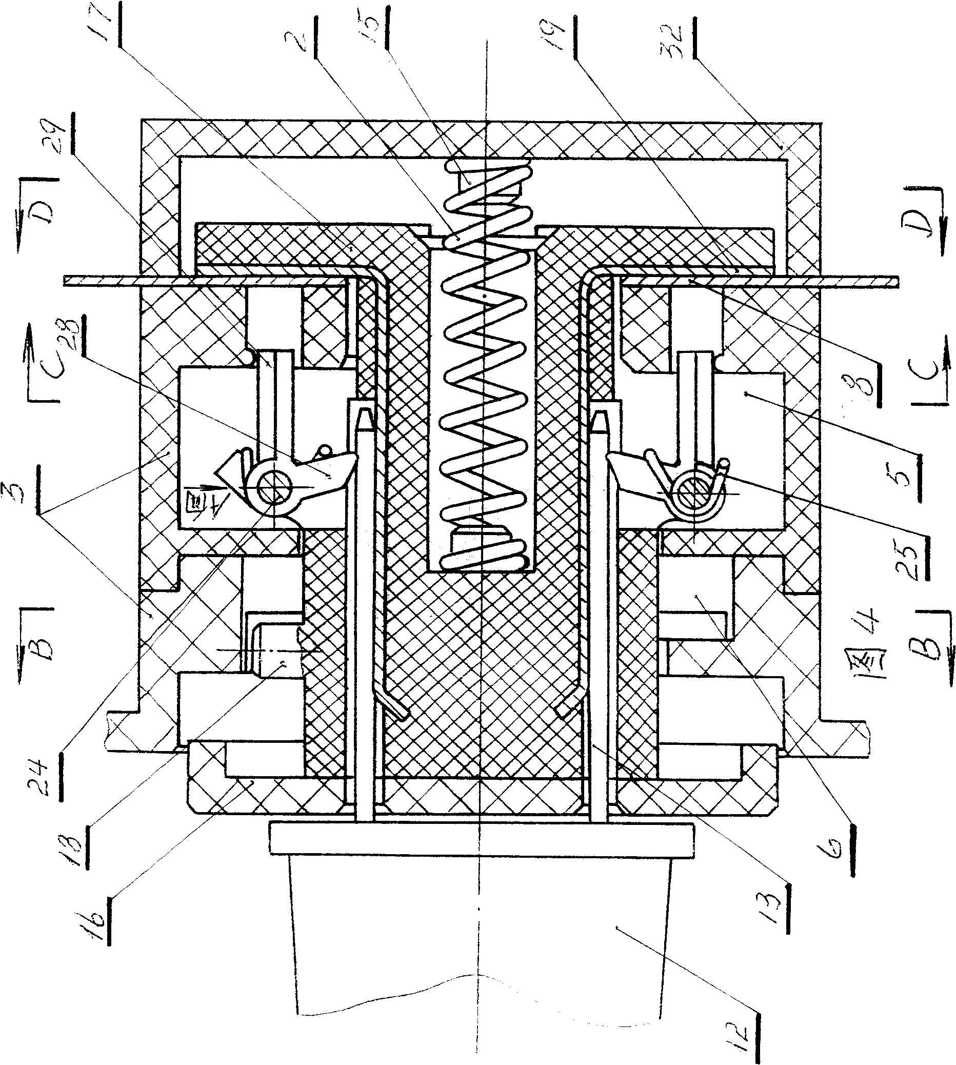 Universal rotary resilience type safety power socket