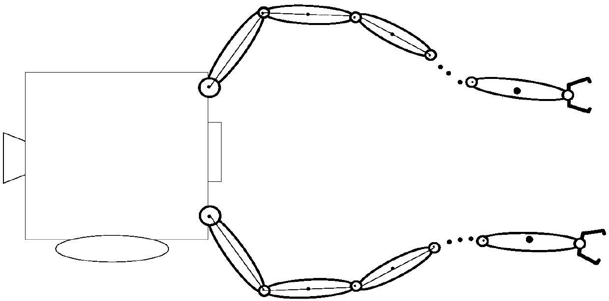 Cooperative control method for target capturing by space dual-arm robot