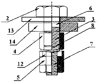 Same-body different-diameter reverse spiral screw fastening assembly not loose permanently