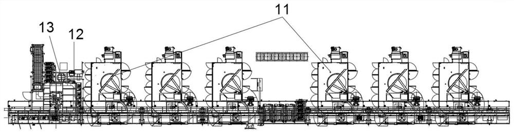 Flexible processing production line for retarder