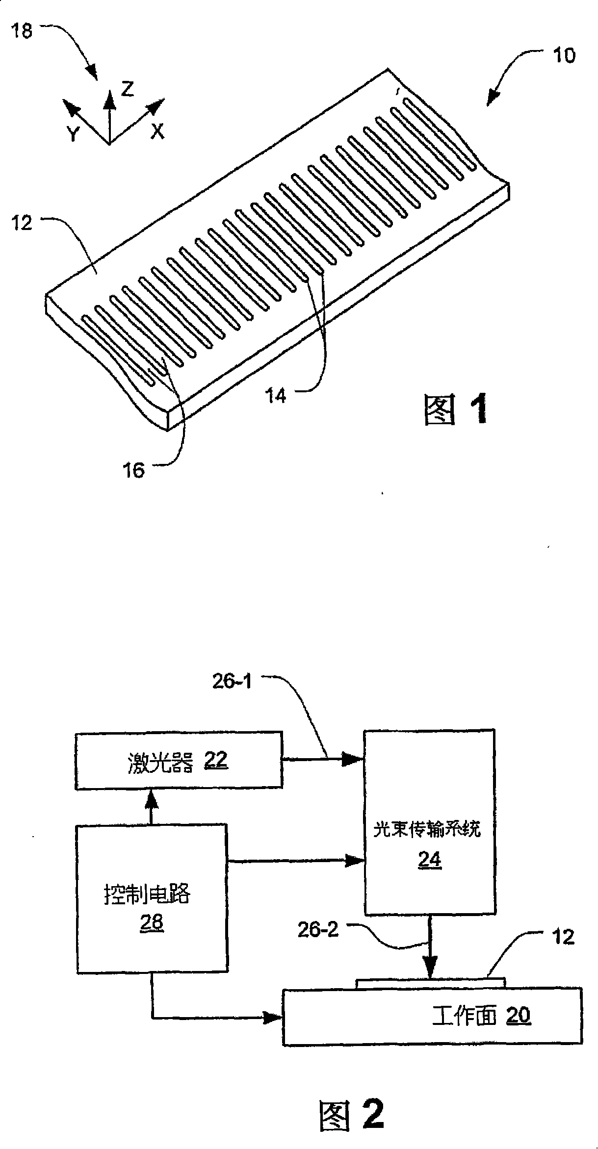 Optical metrological scale and laser-based manufacturing method therefor