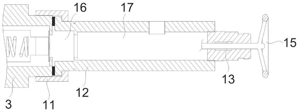 Portable needle type exhaust connector and sulfur hexafluoride density relay calibration method