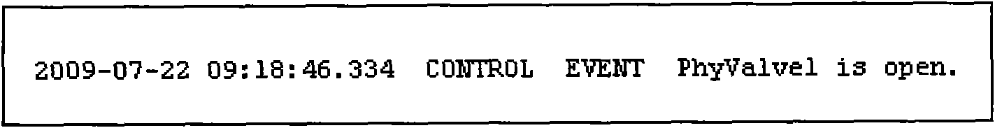 Method, device and system for recording logs in equipment control process