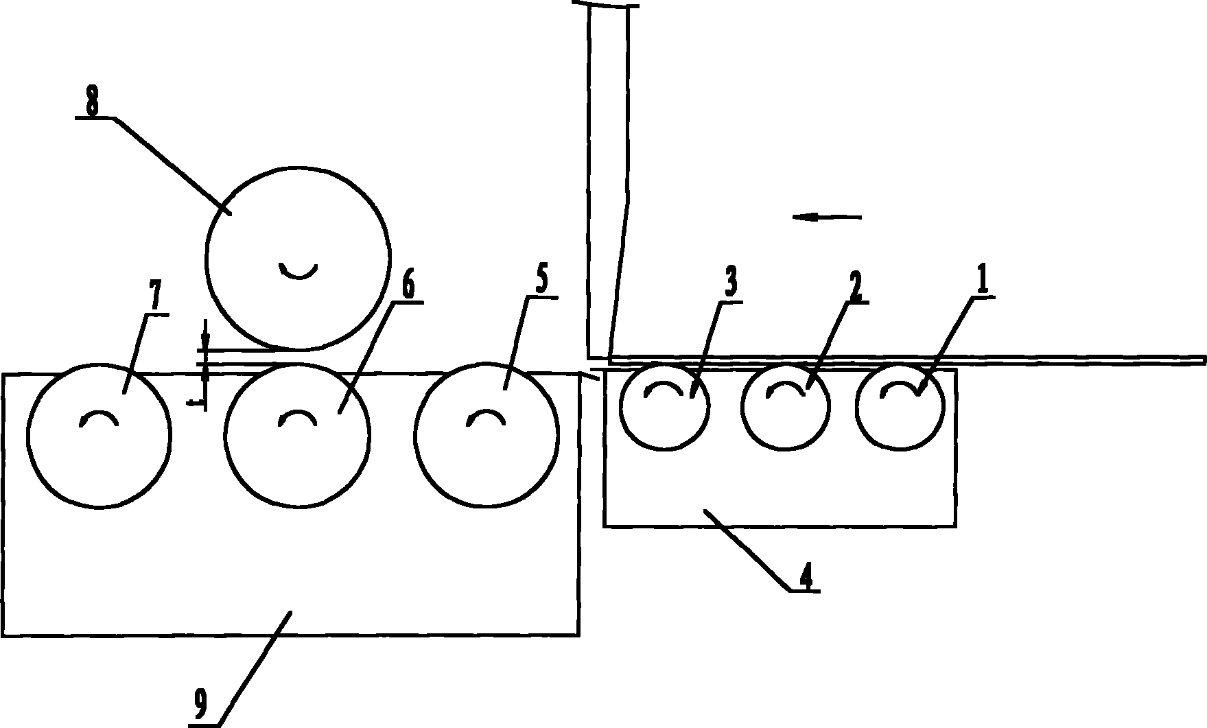 Servo side pressing and paper feeding machine