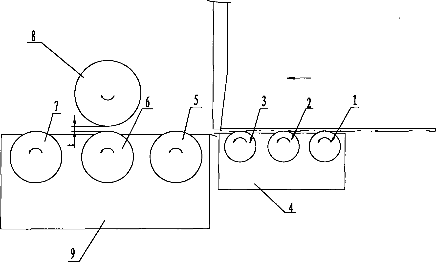 Servo side pressing and paper feeding machine