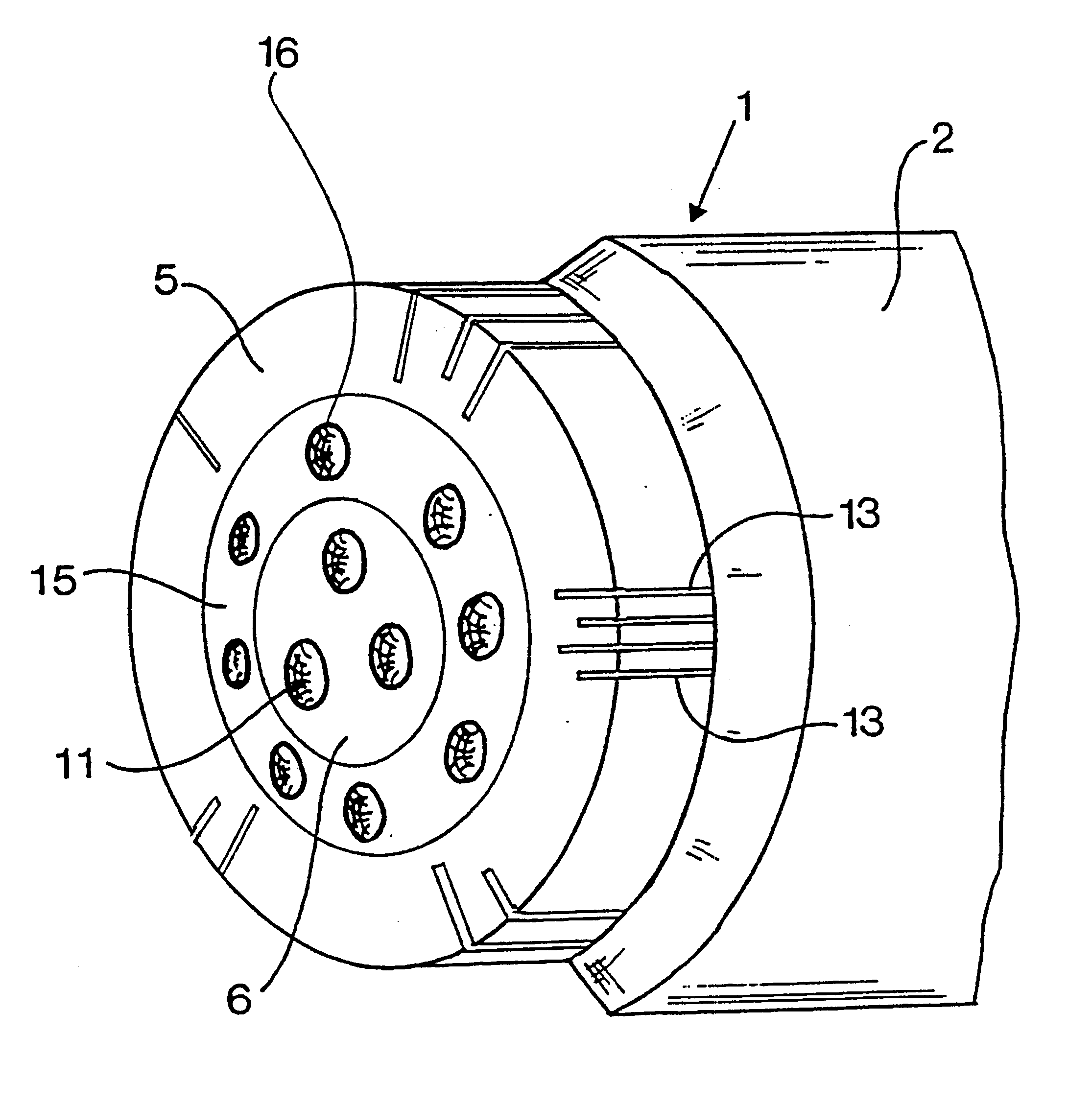 Silenced blowing nozzle