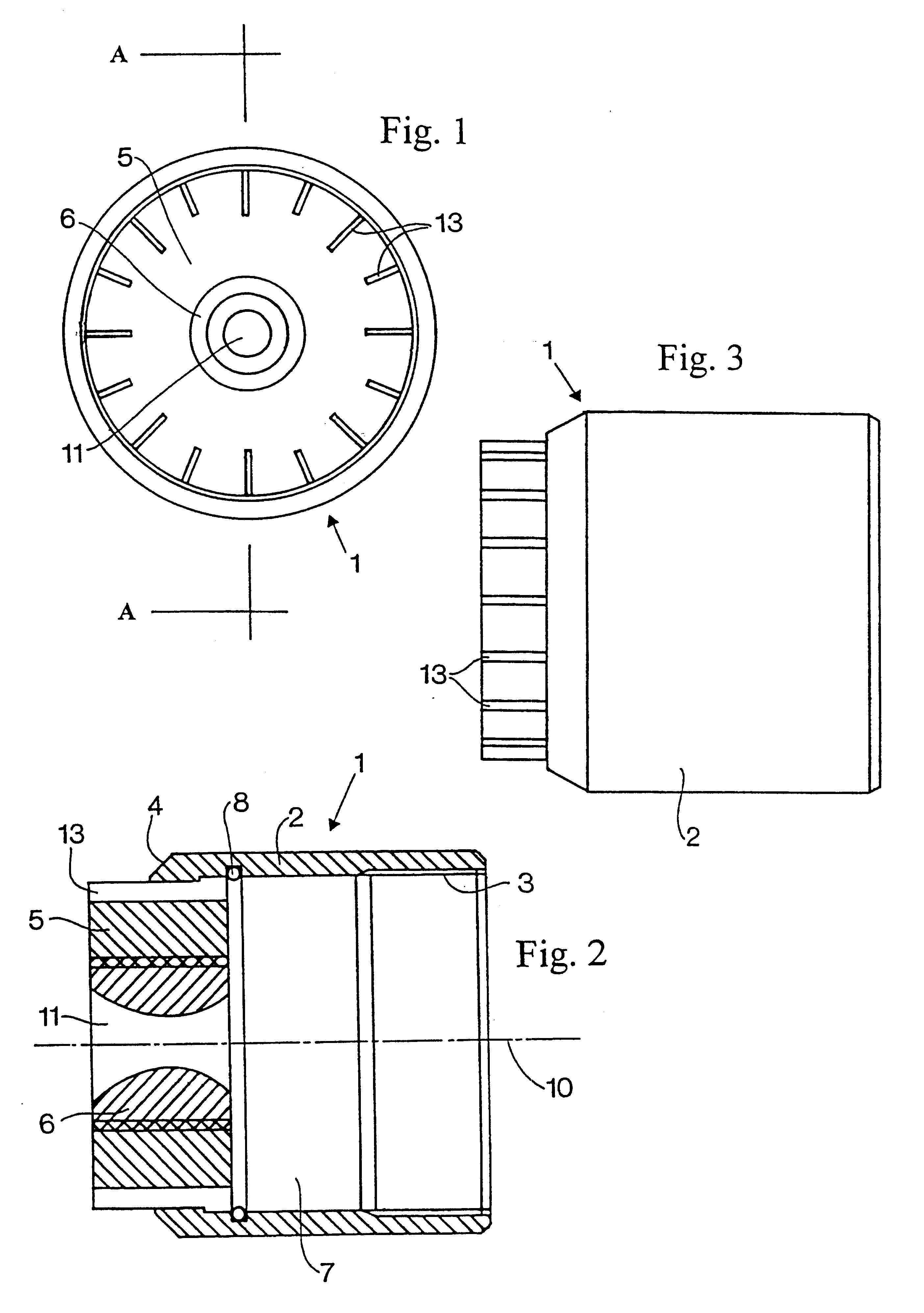 Silenced blowing nozzle