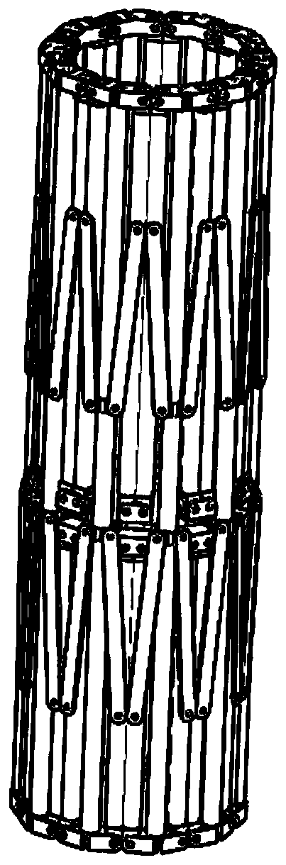 Conical single-layer annular truss deployable antenna mechanism driven by torsional spring