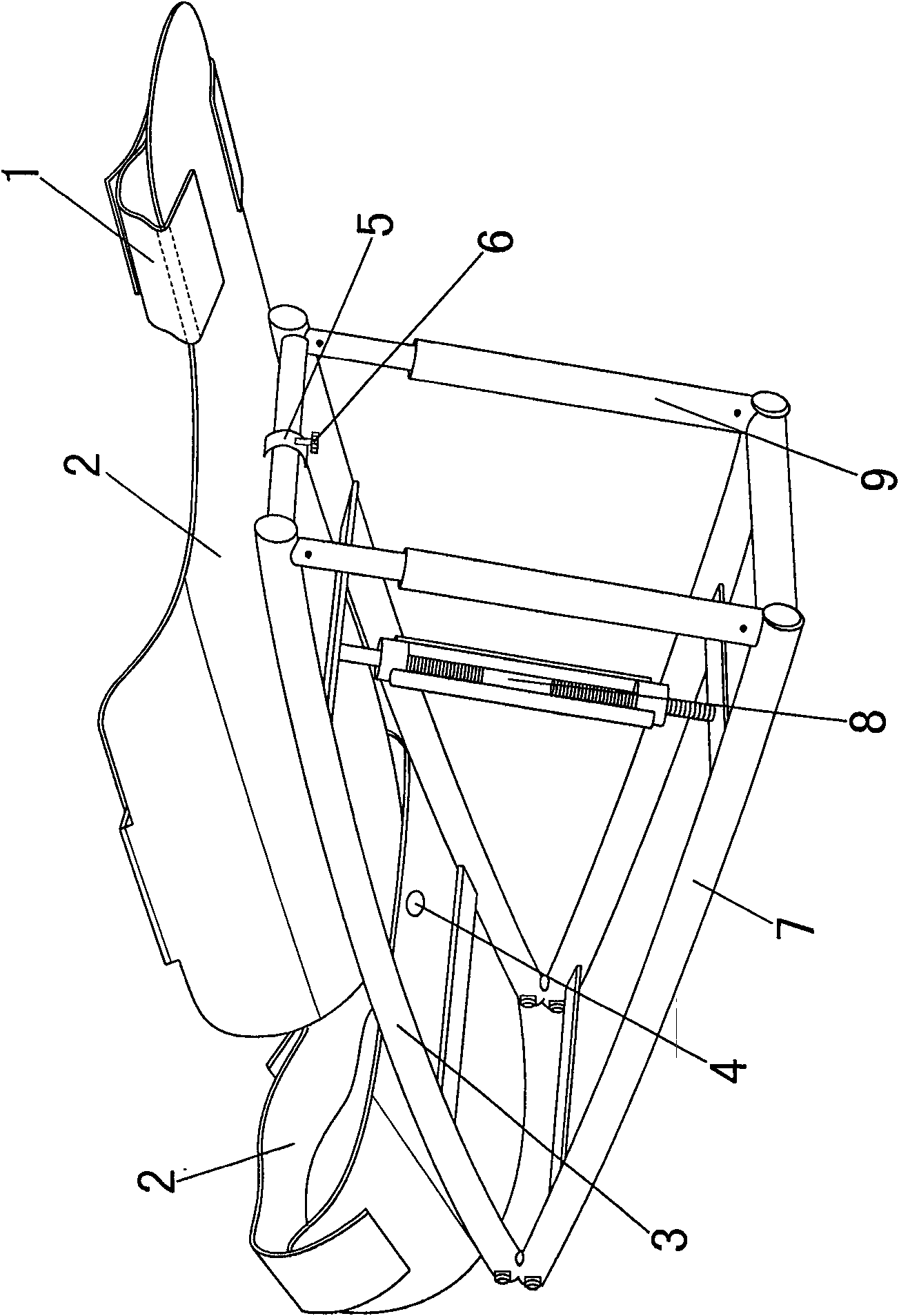 Upper limb abdomen pedicled skin flap fixator