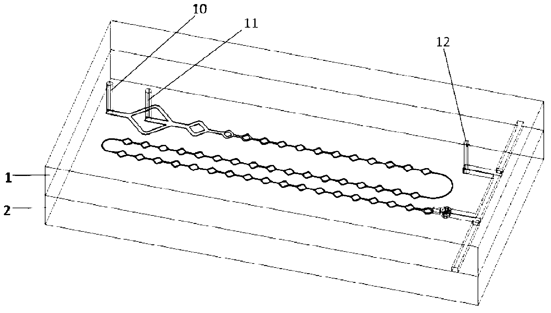 Micro-mixing detecting chip