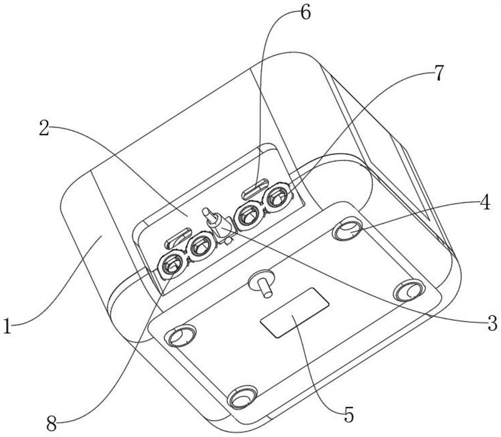 Mute anti-seismic water heating blanket control host and water temperature adjusting method thereof