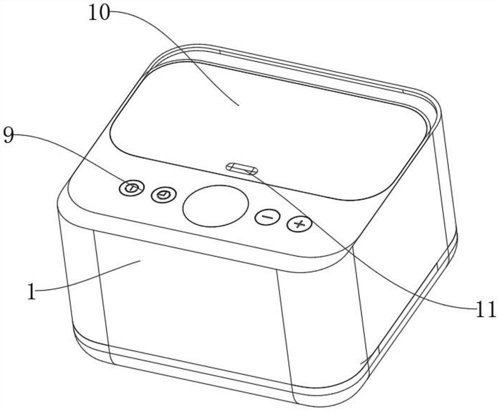 Mute anti-seismic water heating blanket control host and water temperature adjusting method thereof