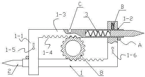 Settlement observing pre-embedded piece, settlement observing device and installation device