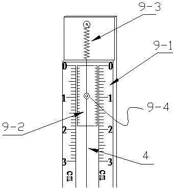 Settlement observing pre-embedded piece, settlement observing device and installation device