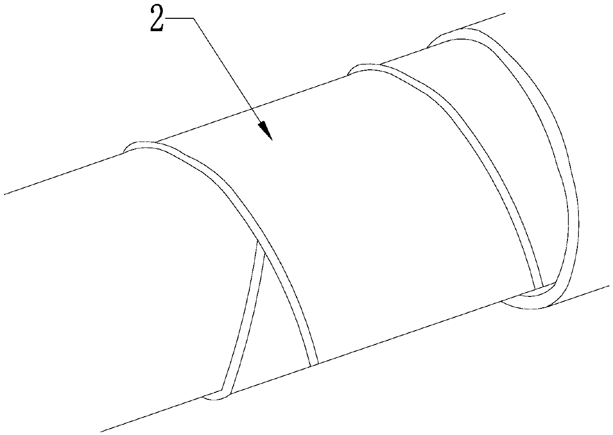 Double-channel reinforced composite pipe