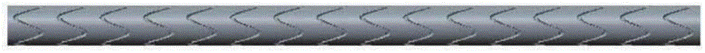 Multi-longitudinal-vortex sine/cosine-line enhanced heat transferring tube