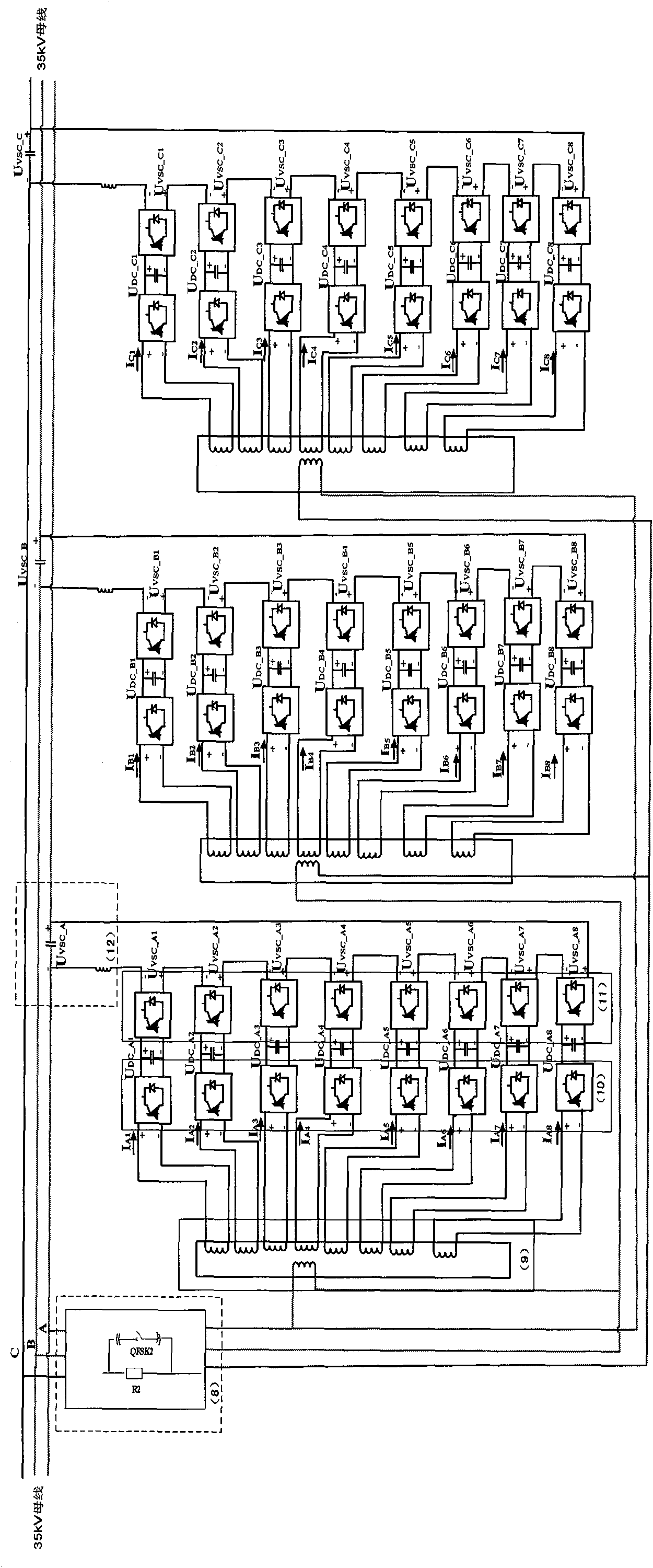 Disturbance generation device for wind power station