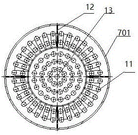 Multi-cavity rotary inter-wall heat exchanger for hot semi-coke and coal