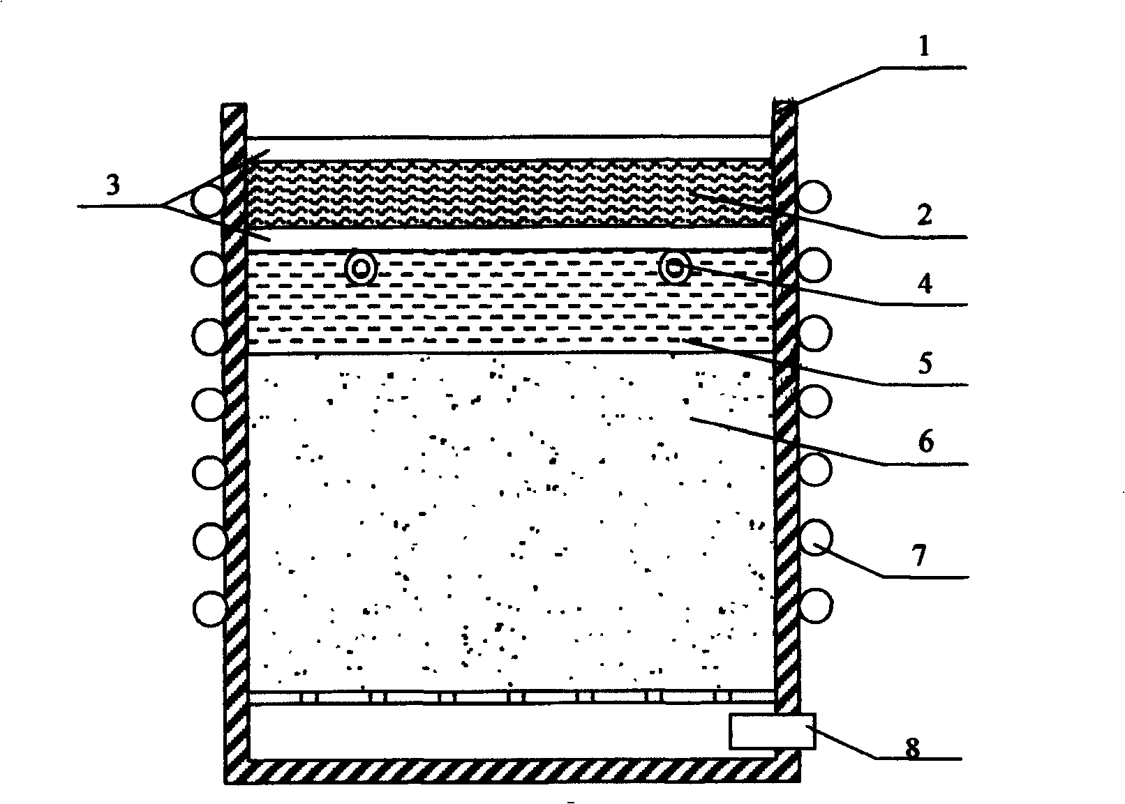 Biological drying method for life garbage