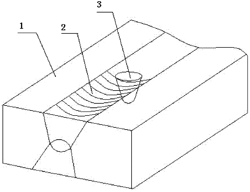 Keyhole repairing welding method for friction stir welding of thick plate aluminum alloy