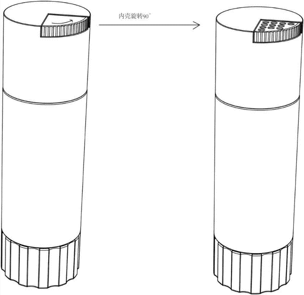 Solid adhesive barrel