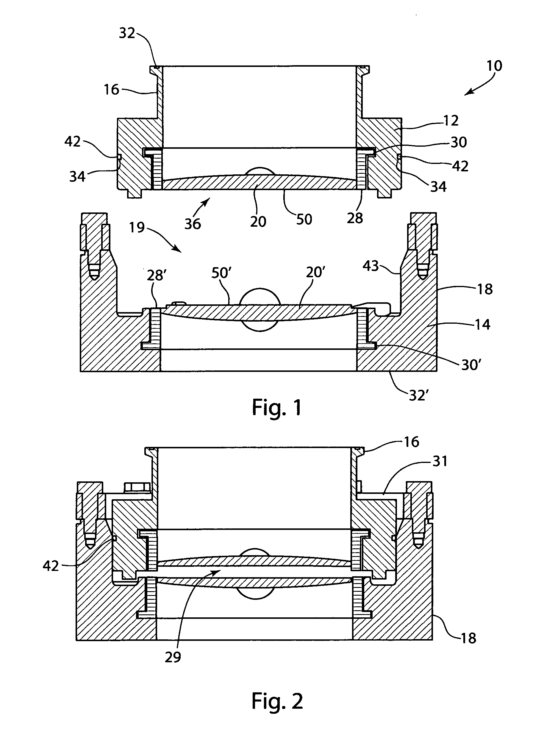 Coupling assembly with sterilizing chamber