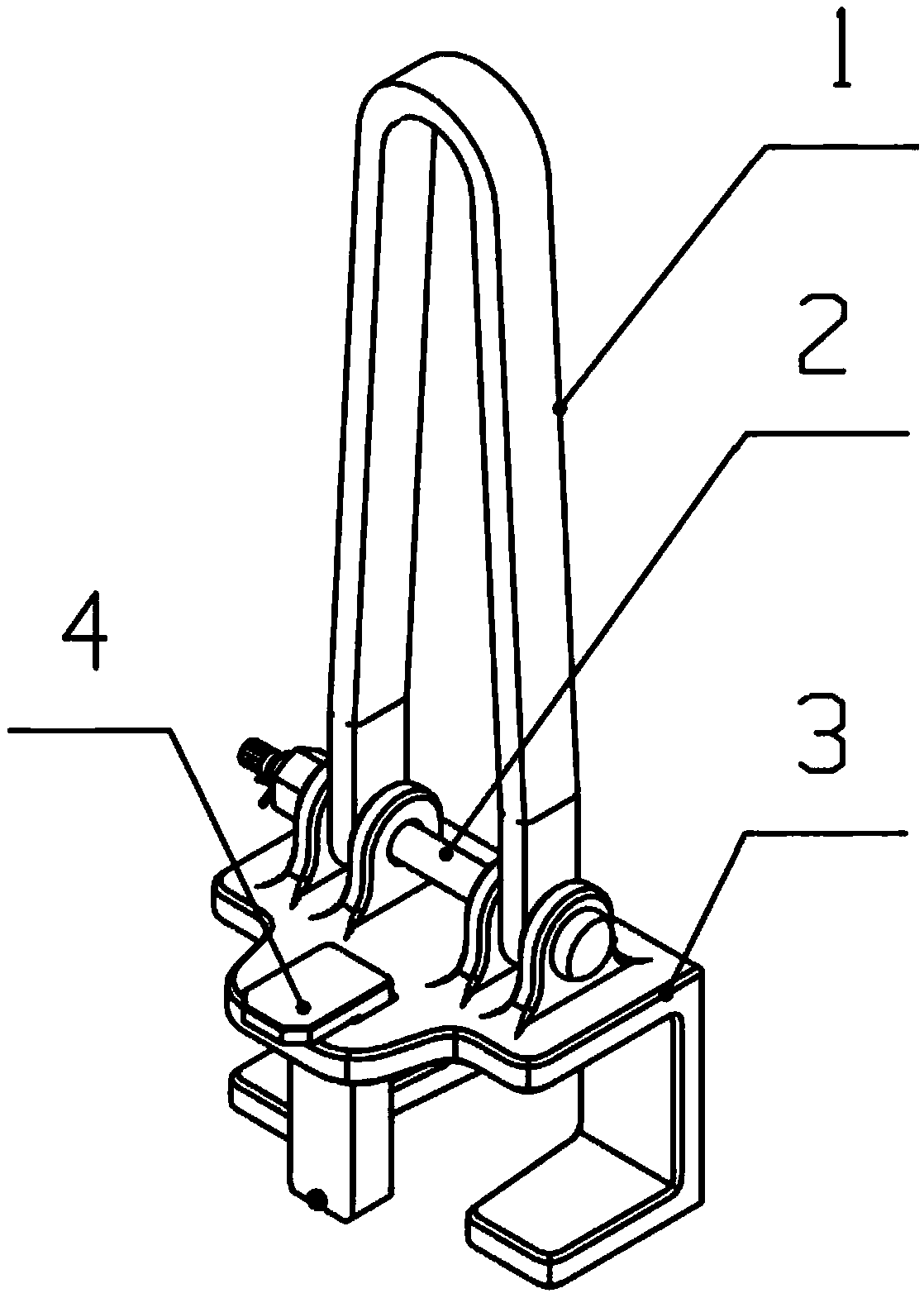 Special lifting appliance of side wall of coal conveying open wagon