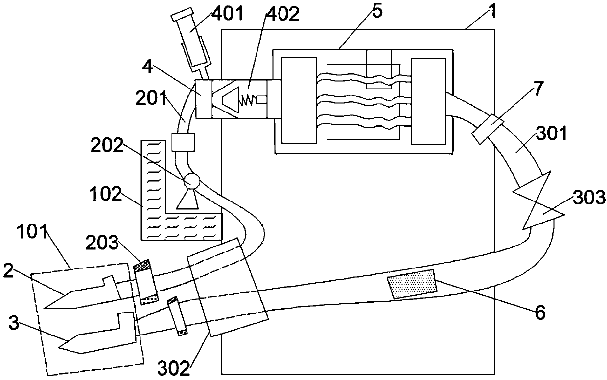 Hemodialysis device for kidney internal medicine