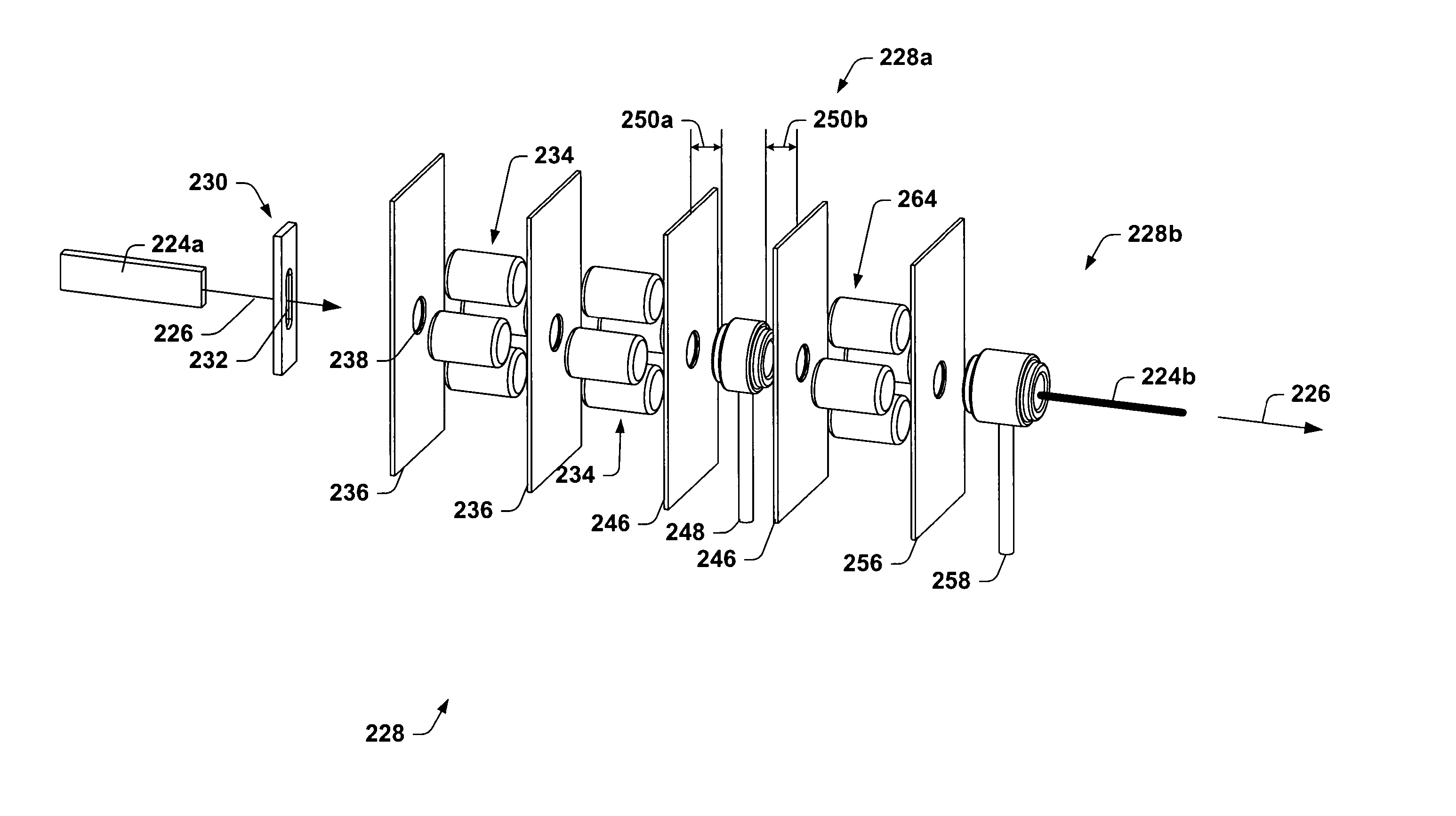 Unipolar electrostatic quadrupole lens and switching methods for charged beam transport