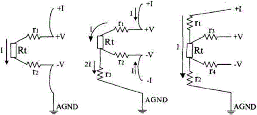 Pt100-based temperature sensor circuit and temperature measurement method thereof