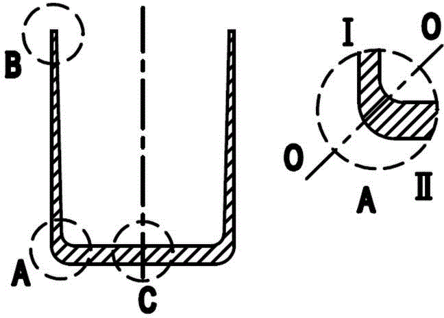 Tungsten crucible internal defect detection method