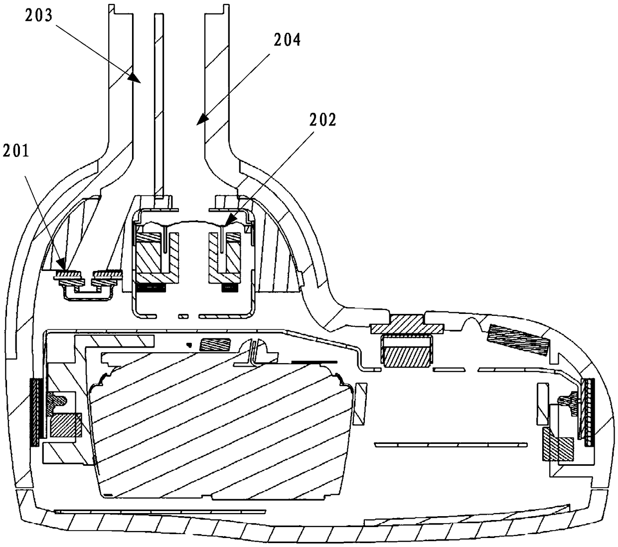 Headphone gain adjustment method and device as well as electronic equipment