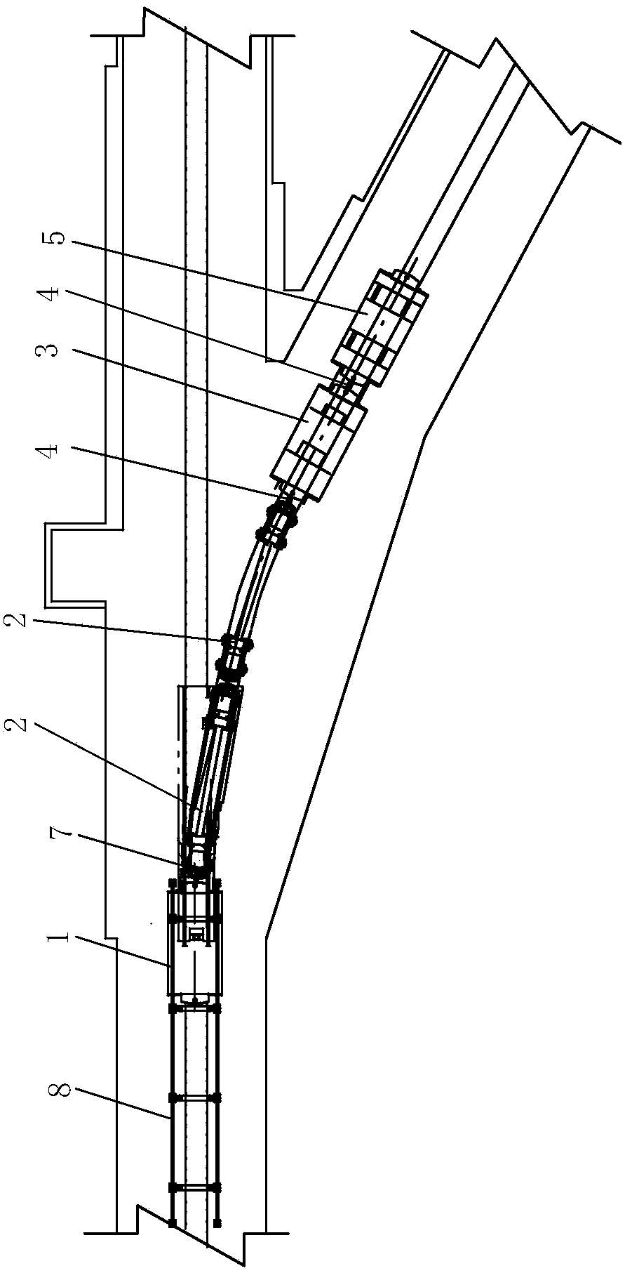 The technology of shunting and shunting of the continuous tractor with the infinite rope in the multi-level transportation inclined road in the mine