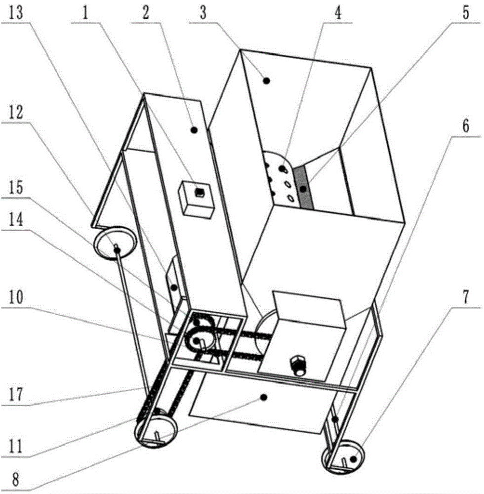 Drum-type precise sowing device for hole sowing of vegetable seeds