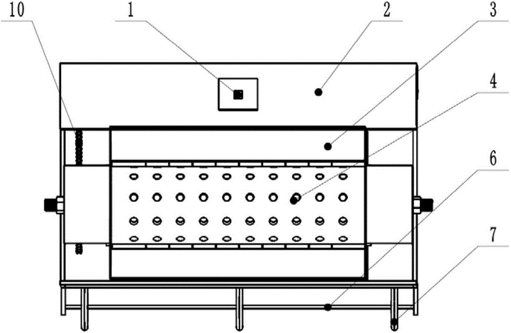 Drum-type precise sowing device for hole sowing of vegetable seeds