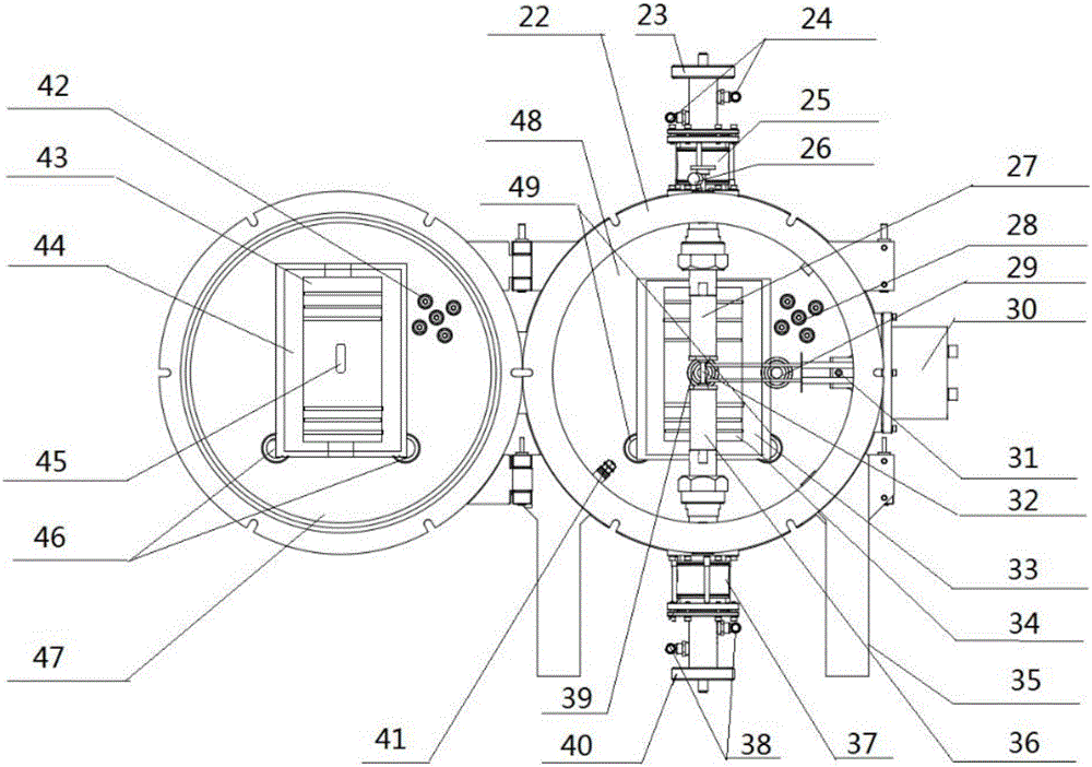 Creep-fatigue property testing system with controllable oxygen partial pressure