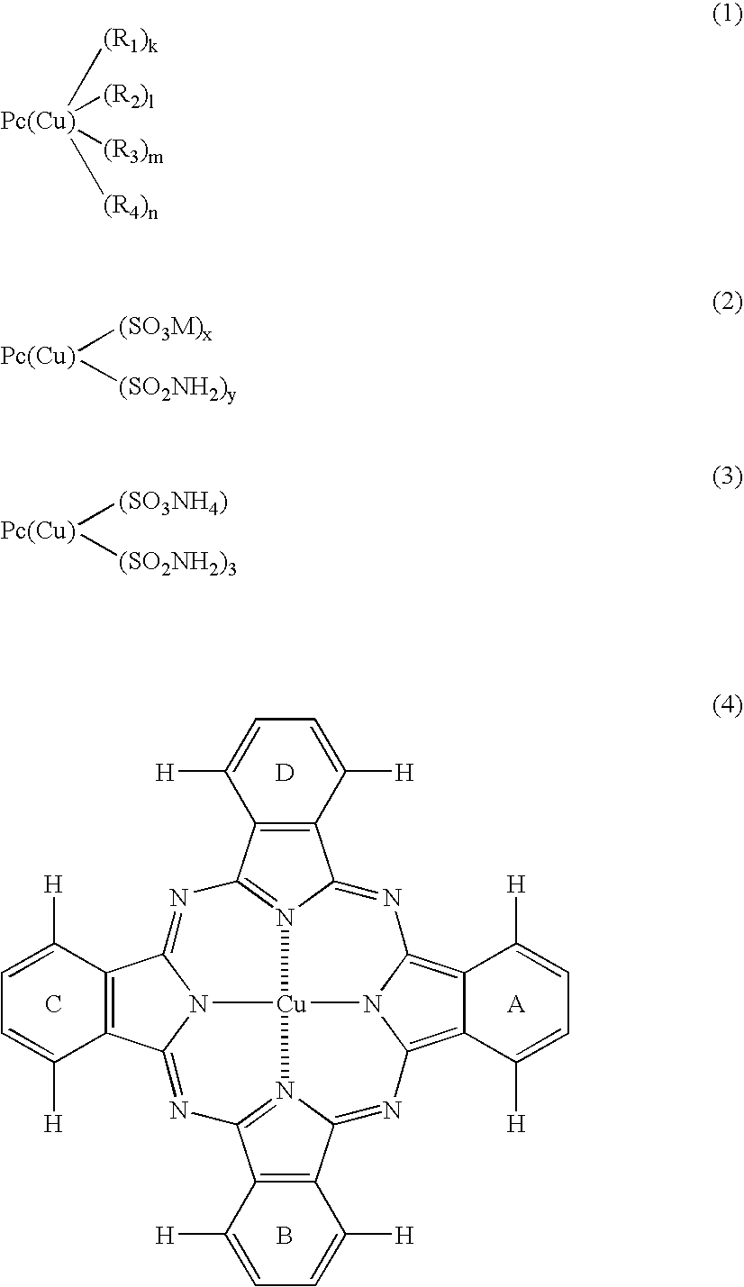 Cyan ink for ink-jet recording