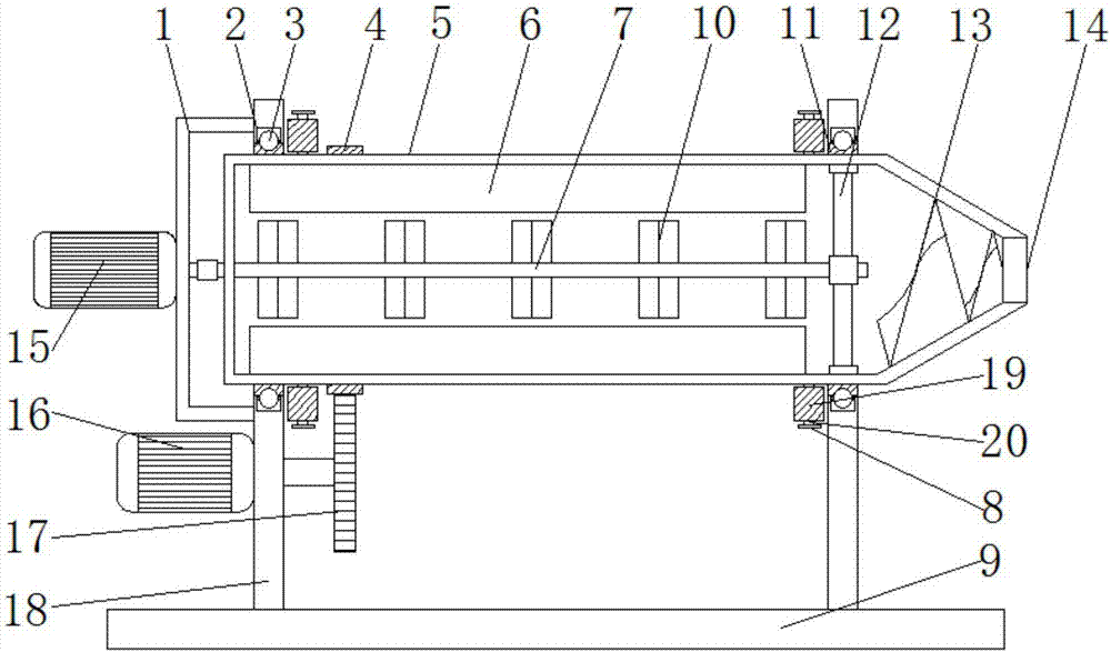 Cement paste stirring device