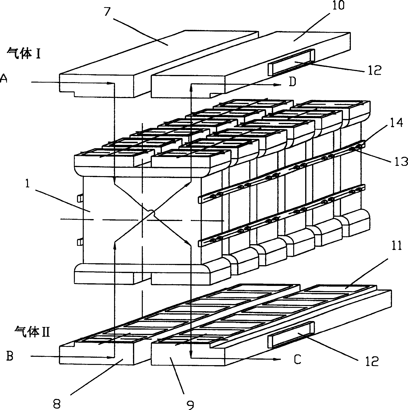 Combined regenerated heat energy exchanger